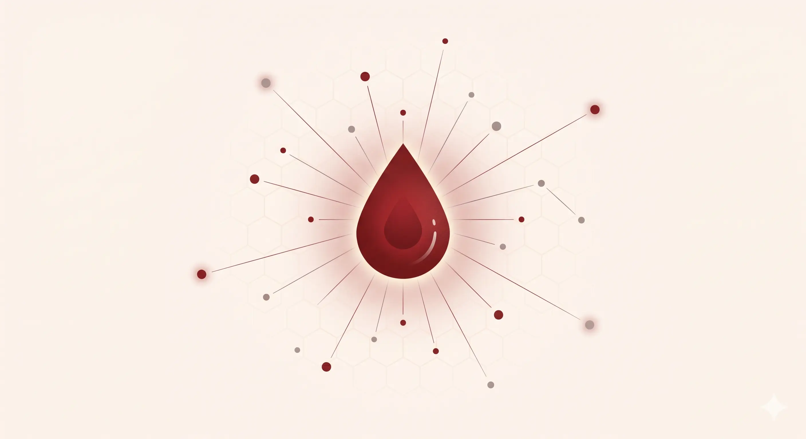 Ilustração simbólica do sangue raro